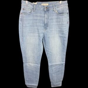 Warp + Weft Skinny High Rise Jeans 14/32 Chambray Stretch‎ Cotton Denim NWT